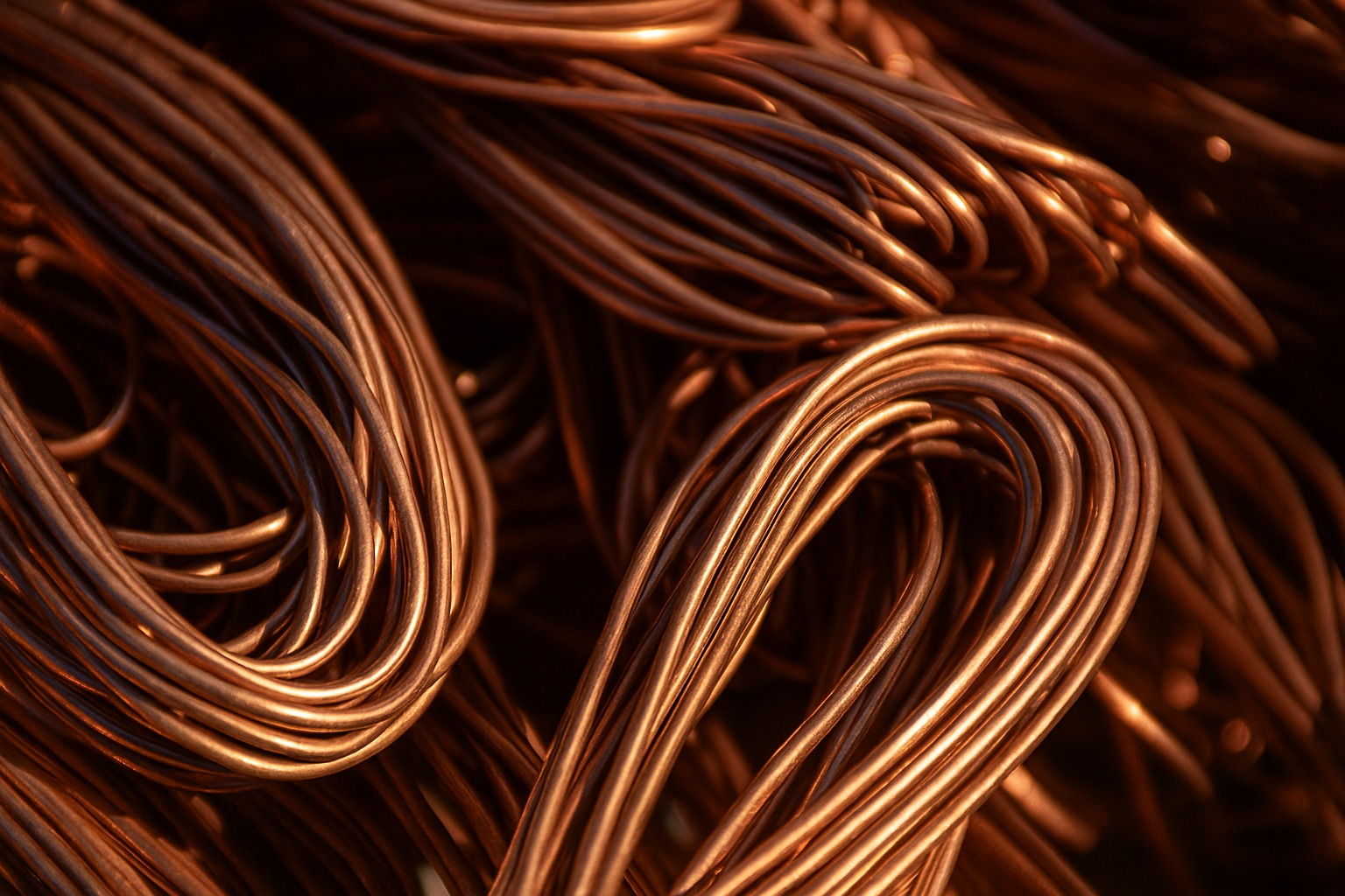 Copper pipes and materials